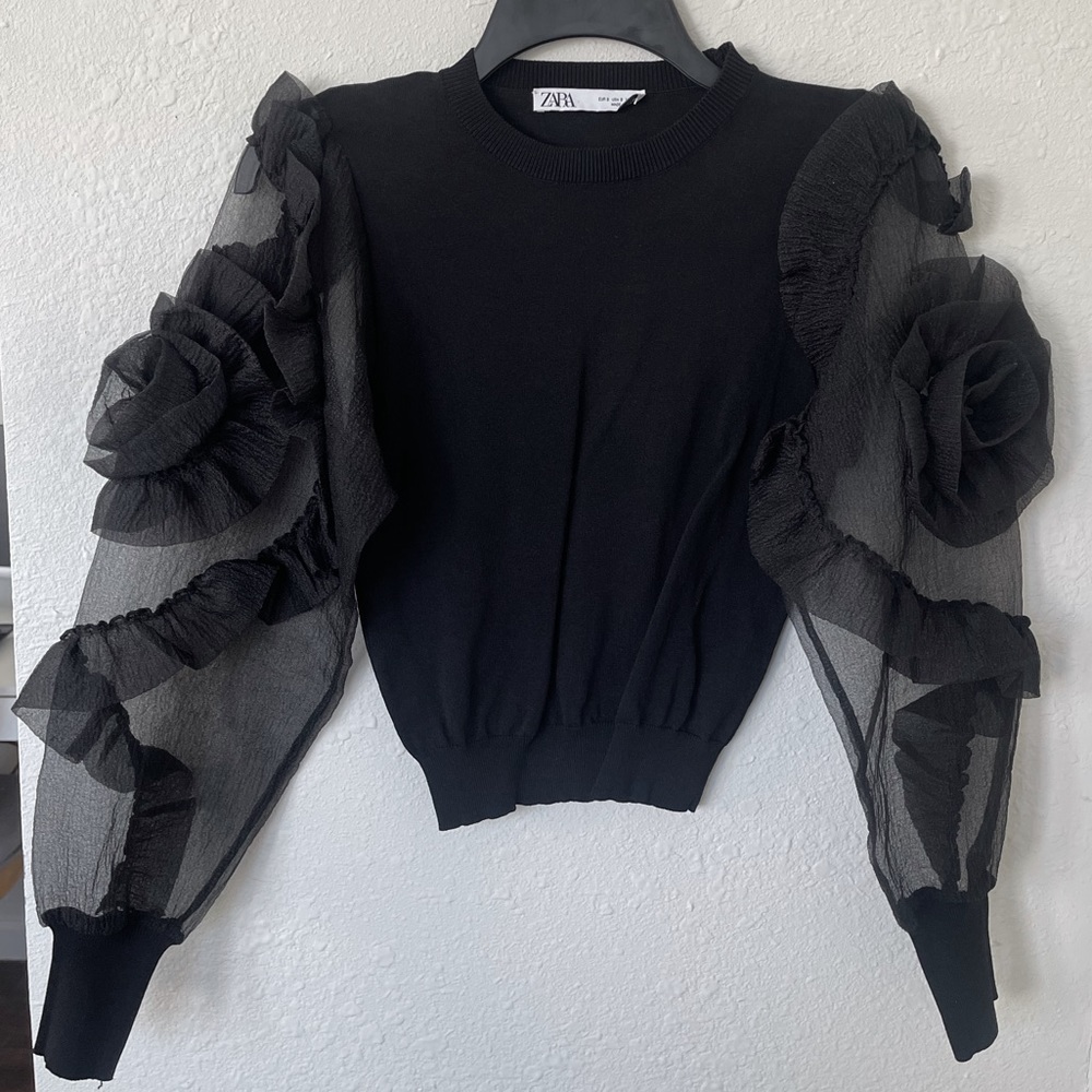 Zara puff sleeve sweater